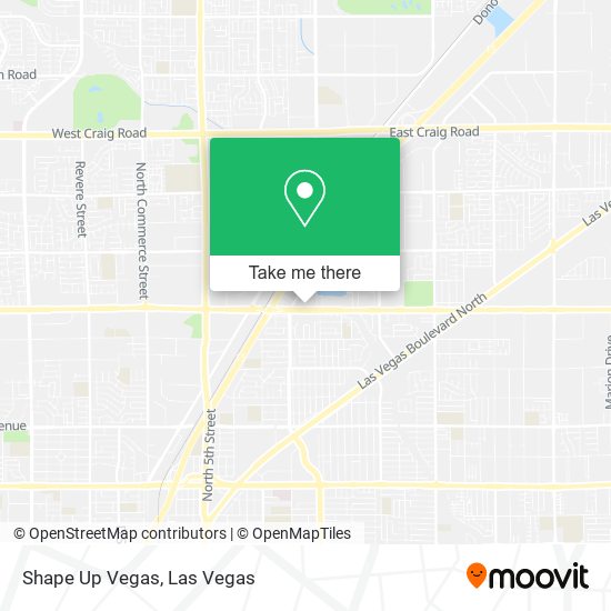 Shape Up Vegas map