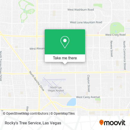 Mapa de Rocky's Tree Service