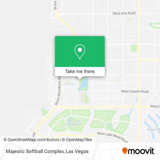 Majestic Softball Complex map