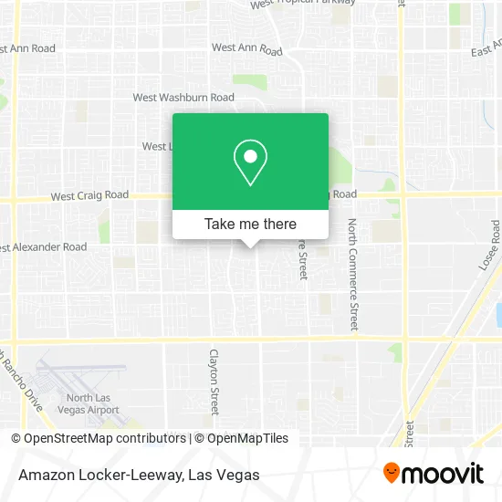 Mapa de Amazon Locker-Leeway