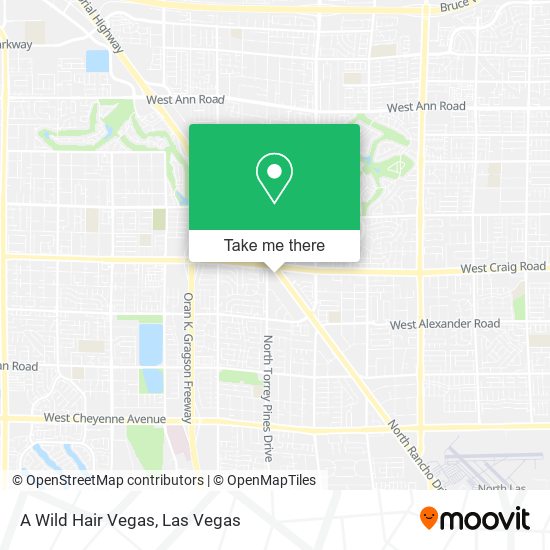 A Wild Hair Vegas map