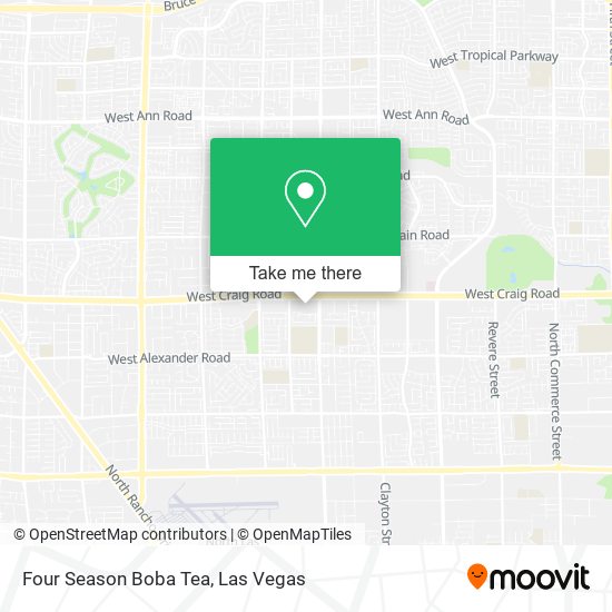 Mapa de Four Season Boba Tea