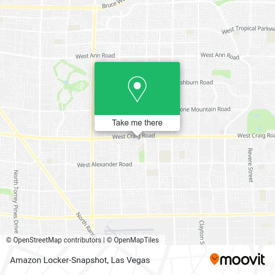 Amazon Locker-Snapshot map