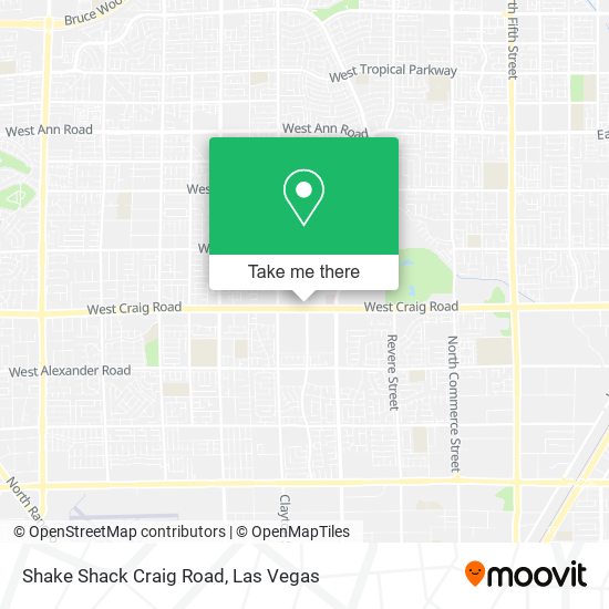 Mapa de Shake Shack Craig Road