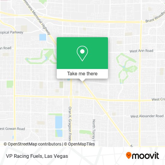 Mapa de VP Racing Fuels