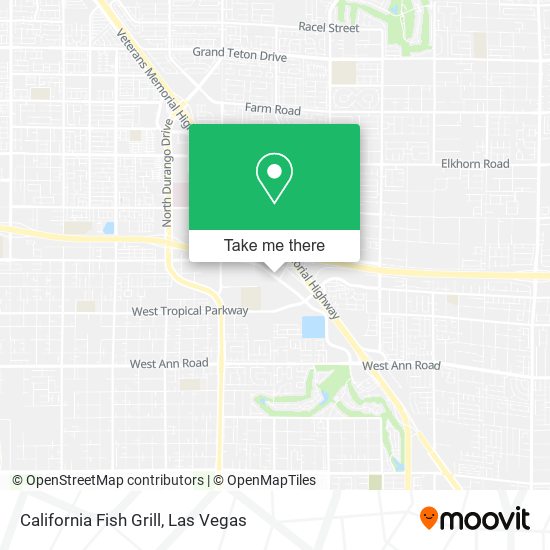 California Fish Grill map