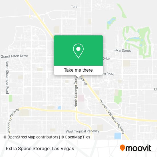 Mapa de Extra Space Storage