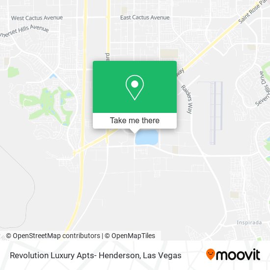 Revolution Luxury Apts- Henderson map