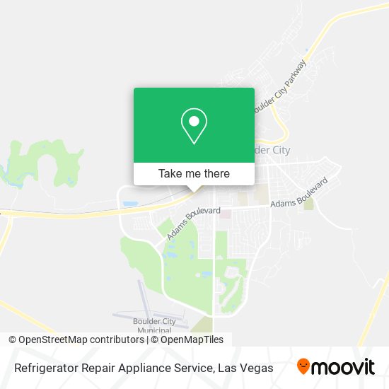 Refrigerator Repair Appliance Service map