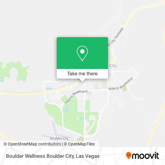 Mapa de Boulder Wellness Boulder City