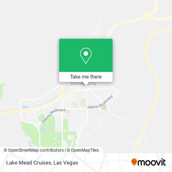 Lake Mead Cruises map