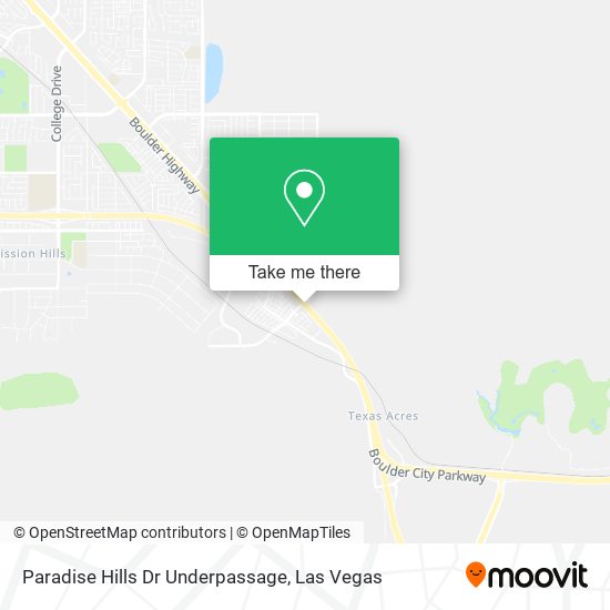 Mapa de Paradise Hills Dr Underpassage