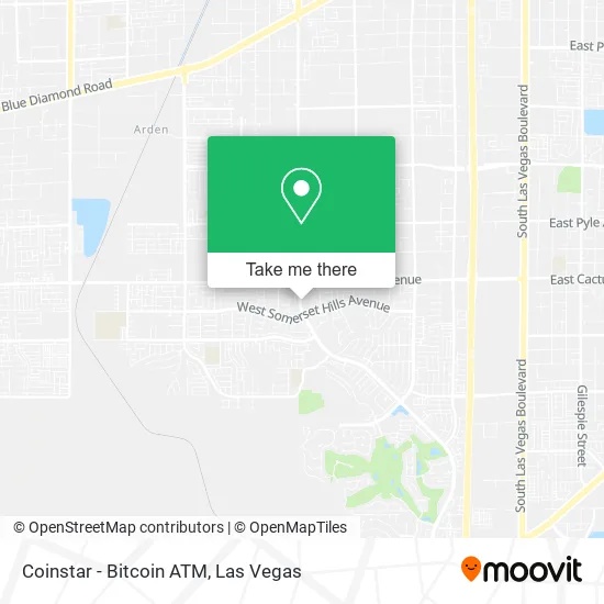 Mapa de Coinstar - Bitcoin ATM