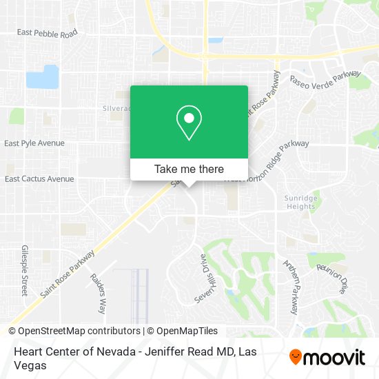 Heart Center of Nevada - Jeniffer Read MD map