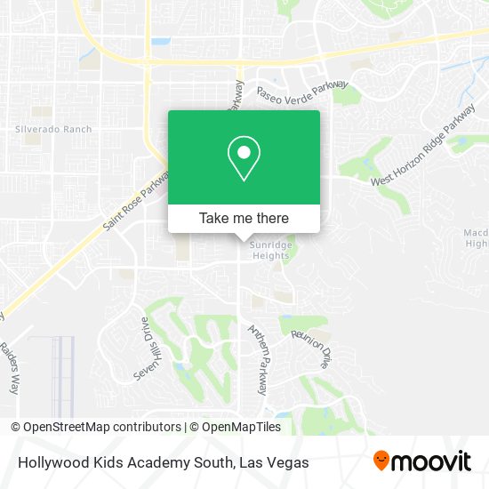 Hollywood Kids Academy South map