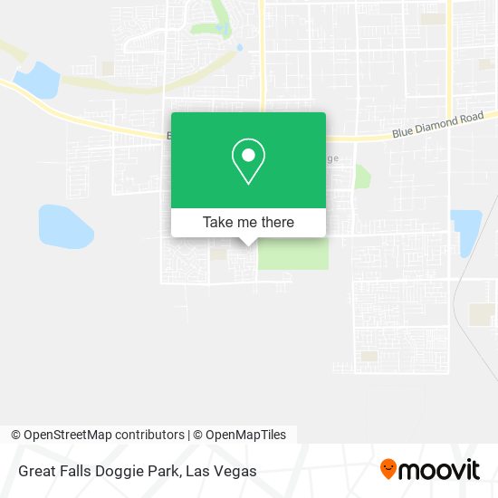 Great Falls Doggie Park map