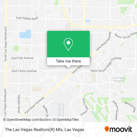 The Las Vegas Realtors(R) Mls map