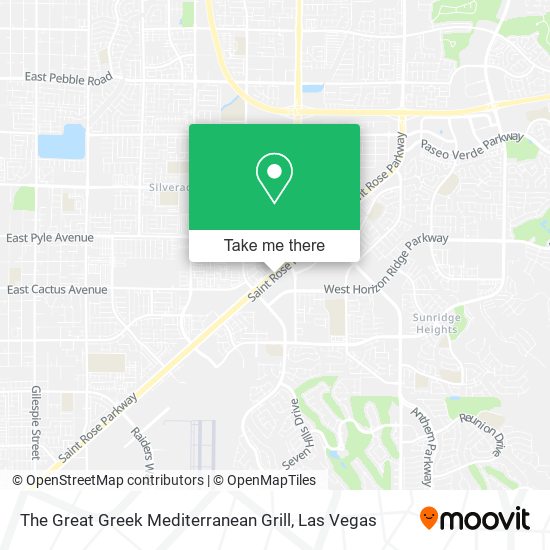 Mapa de The Great Greek Mediterranean Grill