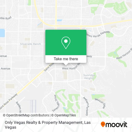 Only Vegas Realty & Property Management map