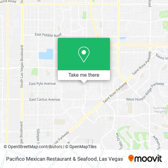 Mapa de Pacifico Mexican Restaurant & Seafood