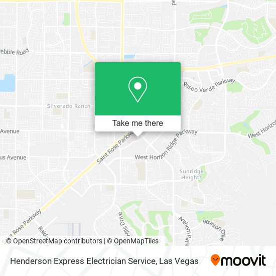 Mapa de Henderson Express Electrician Service