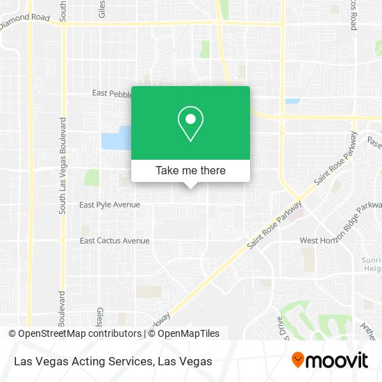 Las Vegas Acting Services map