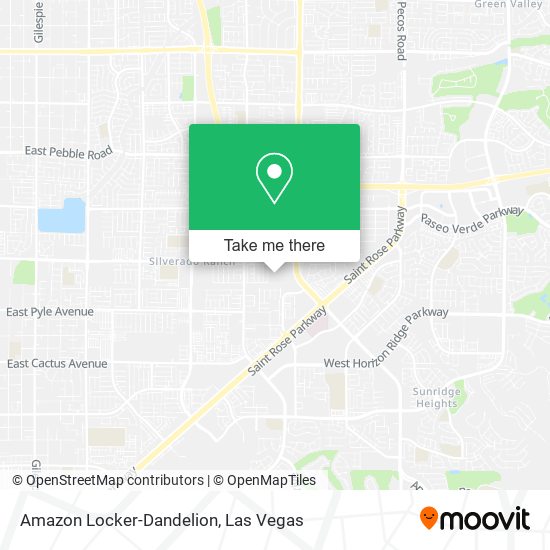 Mapa de Amazon Locker-Dandelion