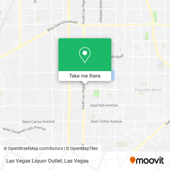 Mapa de Las Vegas Liquor Outlet