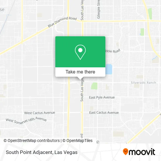 South Point Adjacent map