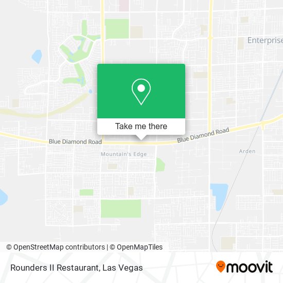 Rounders II Restaurant map