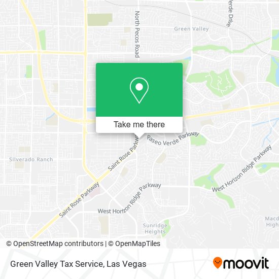 Mapa de Green Valley Tax Service