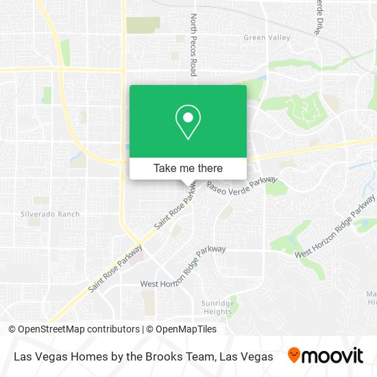 Las Vegas Homes by the Brooks Team map