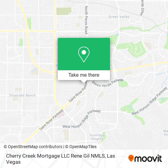 Cherry Creek Mortgage LLC Rene Gil NMLS map