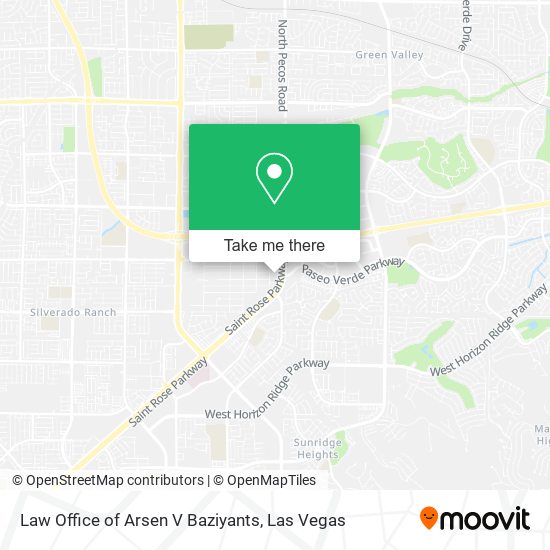 Law Office of Arsen V Baziyants map