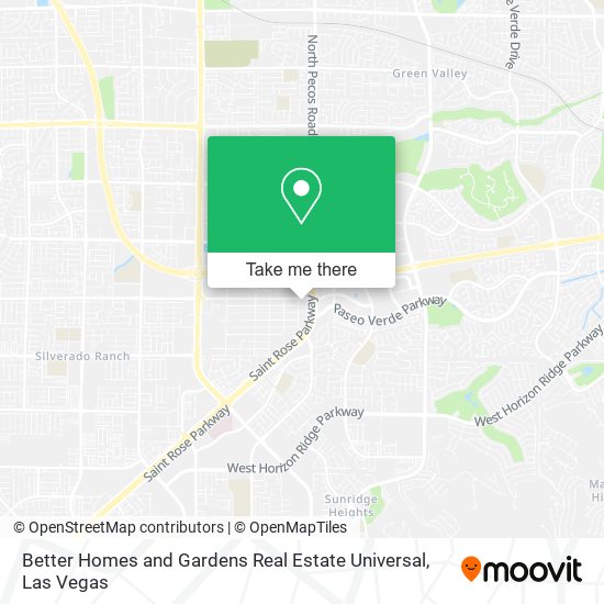 Better Homes and Gardens Real Estate Universal map