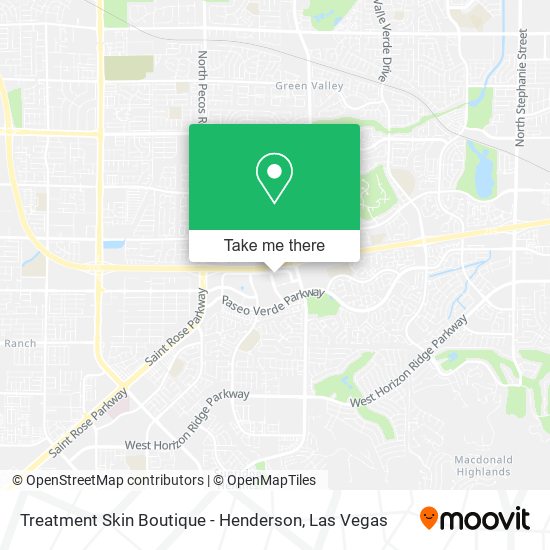 Treatment Skin Boutique - Henderson map
