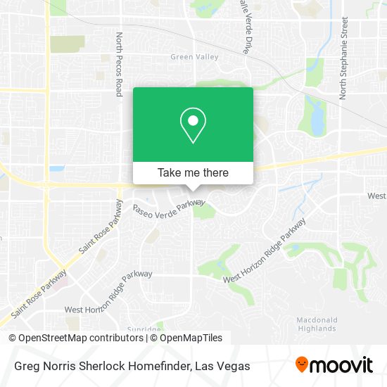 Greg Norris Sherlock Homefinder map