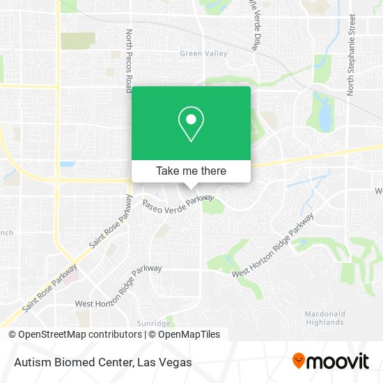 Autism Biomed Center map