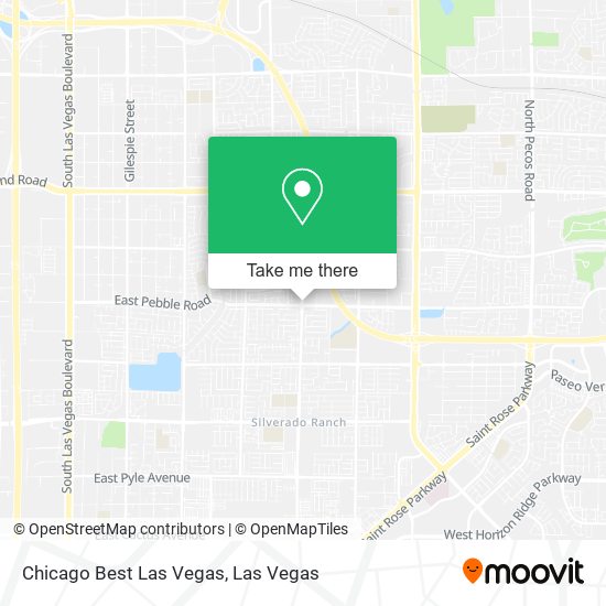 Chicago Best Las Vegas map