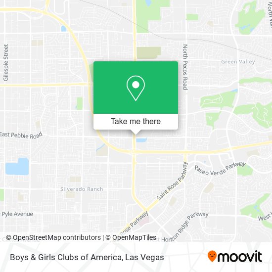 Mapa de Boys & Girls Clubs of America