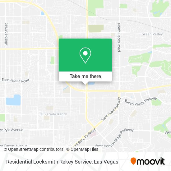 Residential Locksmith Rekey Service map