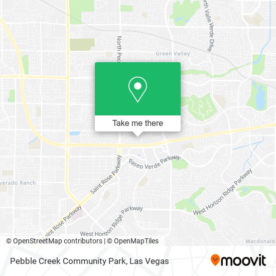 Pebble Creek Community Park map