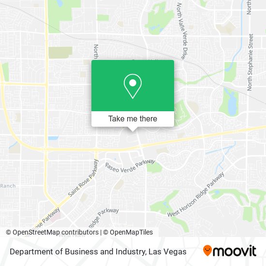 Mapa de Department of Business and Industry