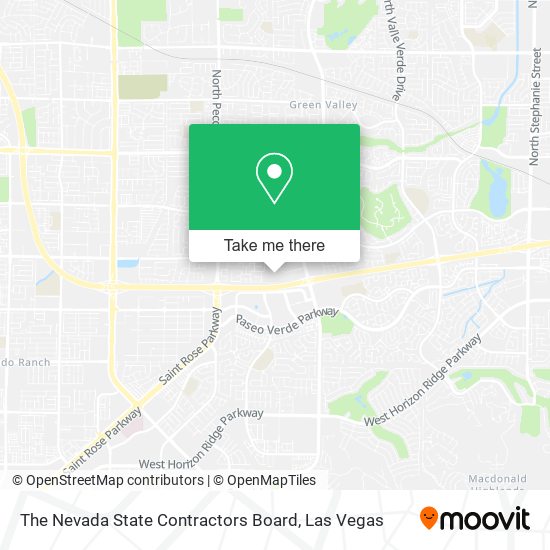 Mapa de The Nevada State Contractors Board
