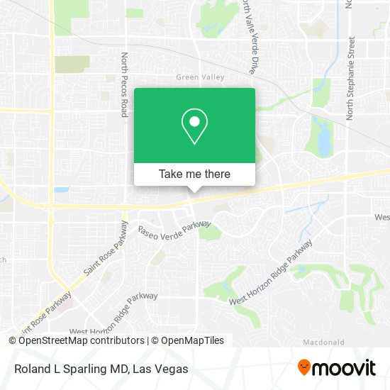 Roland L Sparling MD map