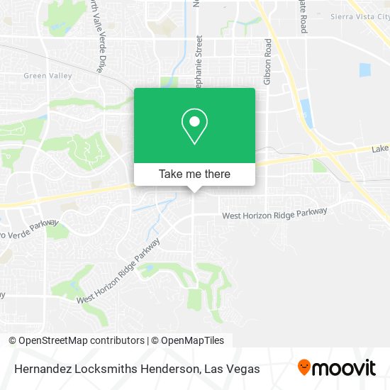 Hernandez Locksmiths Henderson map