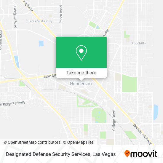 Designated Defense Security Services map