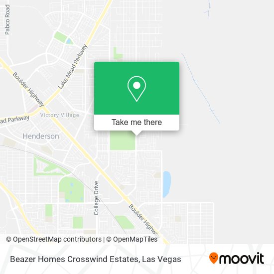 Mapa de Beazer Homes Crosswind Estates