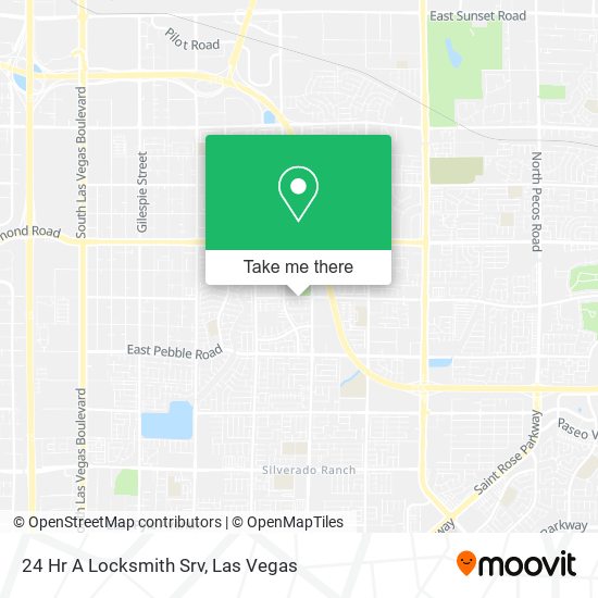 24 Hr A Locksmith Srv map