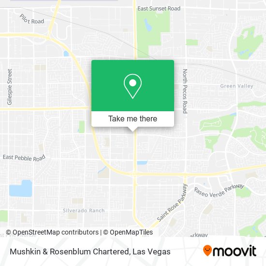 Mapa de Mushkin & Rosenblum Chartered